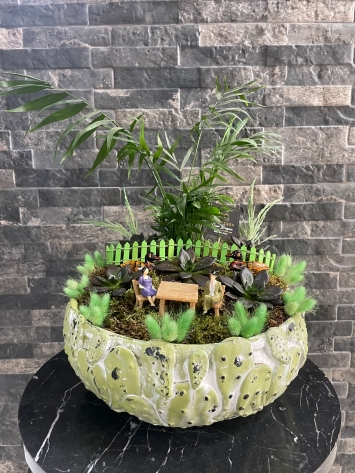 İTHAL KAKTÜS İŞLEMELİ SERAMİKTE TASARIM SUCCULENT